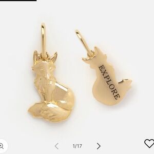 local eclectic 9k solid gold fox charm